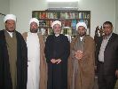 مع الدكتور الشيخ علي الشكري والوفد المرافق له عند زيارتهم لمركز الإبحاث العقائدية - 20 ربيع الآخر 1434 هـ