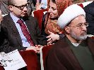 الجلسة التي قدم فيها الرئيس الإيراني د. حسن روحاني لوحاً تقديراً للشيخ محمد الحسون - 9 جمادى الاولى 1438 هـ