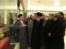 مع سماحة الدكتور السيد محمود المرعشي عند زيارته لمتحف الإمام علي (عليه السلام) في قم المقدسة - 13 ربيع الآخر 1435 هـ